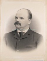 Charcoal on photo portrait of William Kennedy